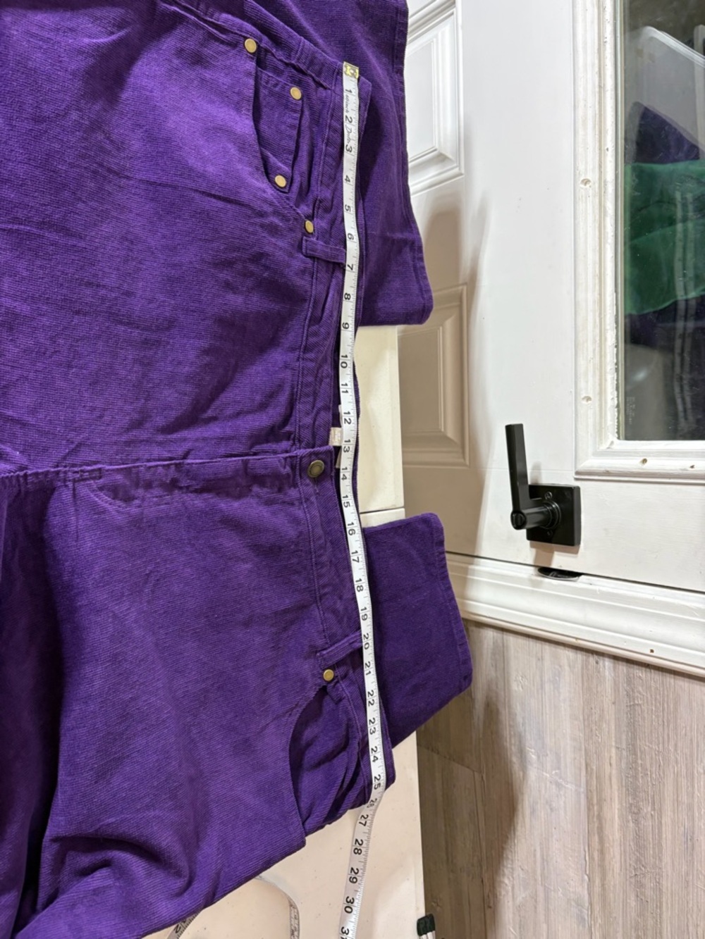 Woman Within Purple Corduroy Trousers - Deep Violet Straight Leg 1293 - Picture 9 of 11